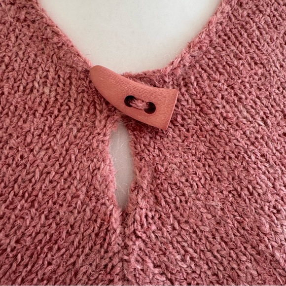 Max Studio Knit Poncho Boho Folk Retro Festival Artisan O/S - Picture 3 of 11